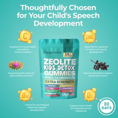 Natural Zeolite Kids Detox Gummies